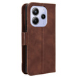 Etui z klapką do Xiaomi Redmi Note 14 4G, Card Slot, brązowe
