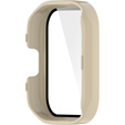 2w1 Etui + Szkło Hartowane do Xiaomi Redmi Watch 3, Beżowe