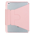 Etui z klawiaturą do iPad 11" 2025 A16 (11 gen.) / iPad 10.9" 2022 (10 gen.), Rotary 360° Leather Touchpad, różowe rose gold