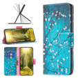 Etui z klapką do Infinix Hot 30, Wallet, Sakura niebieskie