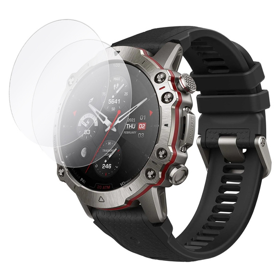 2x Szkło Hartowane ERBORD do Amazfit Falcon, Szybka