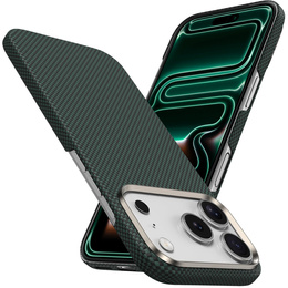 Etui BENKS Kevlar do iPhone 17 Pro, Magnetic Armor Tint 1000D 0069, do MagSafe, aktywny przycisk – zielone