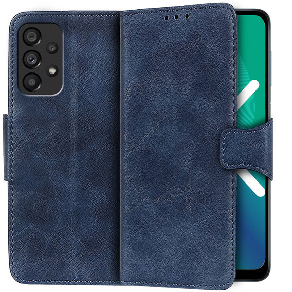 Skórzane Etui Wallet do Samsung Galaxy A53 5G, Blue