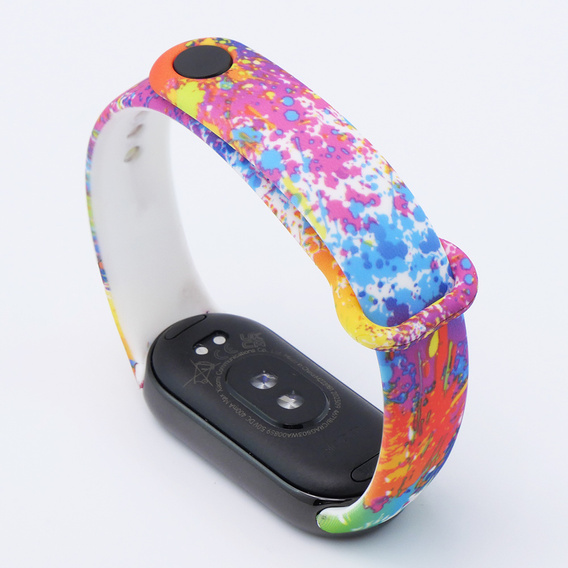 Pasek Silikonowy do Xiaomi Smart Mi Band 8 / Xiaomi Smart Mi Band 9, Kolorowa farba