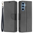 Etui z klapką do Samsung Galaxy A54 5G, Wallet Litchi Magnet, czarne