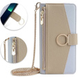 Etui z klapką do iPhone 7 / 8 / SE (2020) / SE (2022), Wallet Zipper Pocket, z lusterkiem, niebieskie