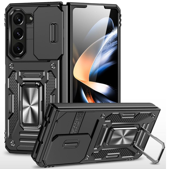 Etui pancerne do Samsung Galaxy Z Fold6 5G, CamShield Slide, czarne