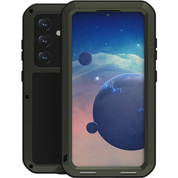 Etui Love Mei do Samsung Galaxy S24, pancerne ze szkłem, zielone