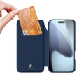 Etui Dux Ducis do iPhone 17 Pro Max, Skin Pro, z klapką, z miejscem na kartę, granatowe