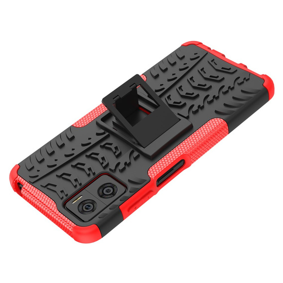 Etui do Motorola Moto E22 / E22i, Tire Armor, czarne / czerwone