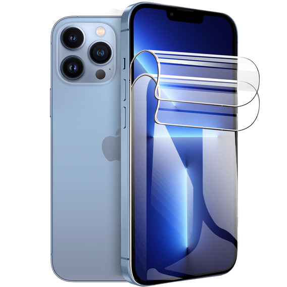 2x Folia Hydrożelowa do iPhone 13 Pro Max, ERBORD Hydrogel Foil