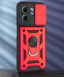Etui pancerne do Infinix Hot 50i 4G, CamShield Slide, czerwone
