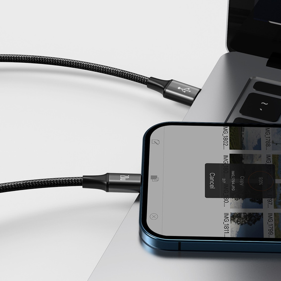Baseus Rapid Series 3‑w‑1 kabel 20 W 1,5 m – czarny