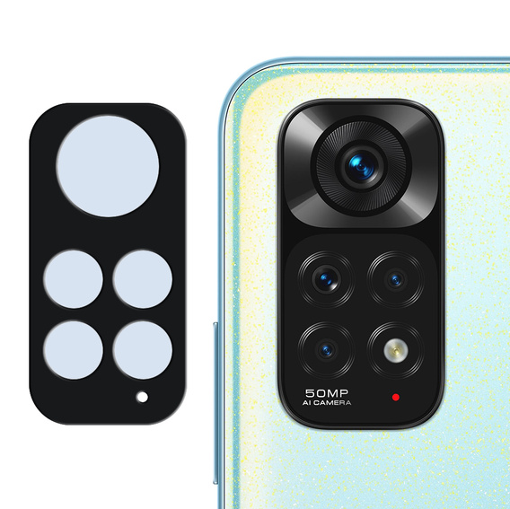Szkło na Aparat do Xiaomi Redmi Note 11, Black
