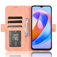 Etui z klapką do Honor Magic 6 Lite 5G, Card Slot, różowe