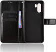 Etui z klapką do OnePlus 15R, Crazy Horse Wallet, czarne