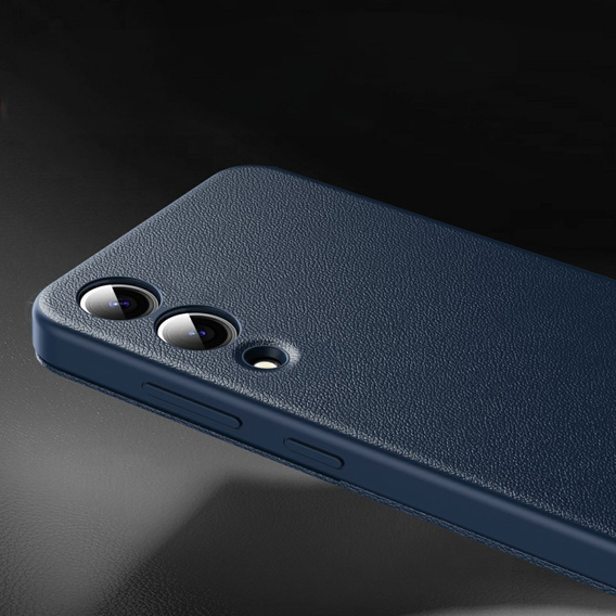 Etui do Samsung Galaxy S25 Edge – Smart View z kieszenią na kartę, niebieskie