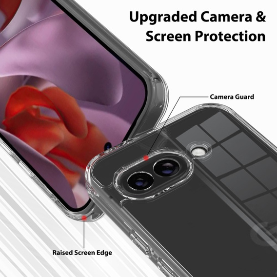 Etui do Google Pixel 9a – odporne na wstrząsy, przezroczyste