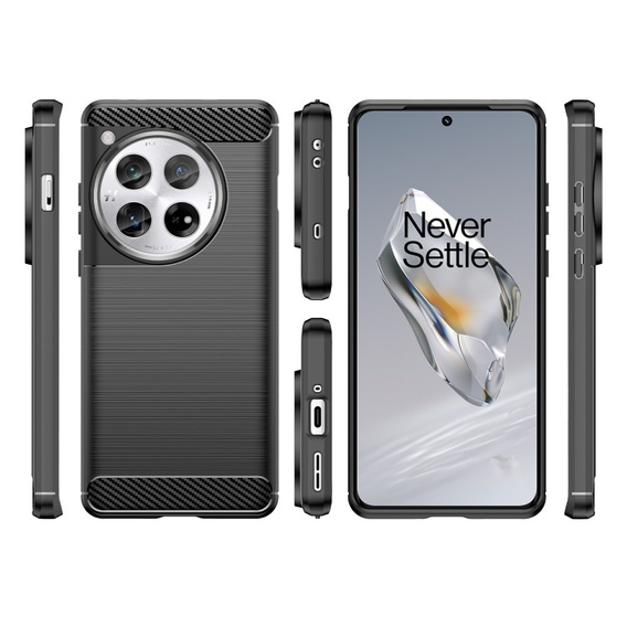 Etui do OnePlus 12 5G, Carbon, czarne
