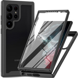 Etui do Samsung Galaxy S23 Ultra, Shockproof, z folią, czarne