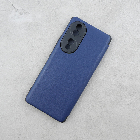 Etui do Honor 70 5G, z klapką Side View, niebieskie