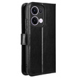 Etui z klapką do Oppo Reno 13, Crazy Horse Wallet, czarne