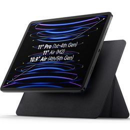 SURITCH magnetyczny stojak do iPad Air 11" 2024 (6 gen.) / Air 10.9" 2022/2020 (5/4 gen.) / Pro 11" 2022/2021/2020/2018 (4/3/2/1 gen.), lekki i składany – czarny