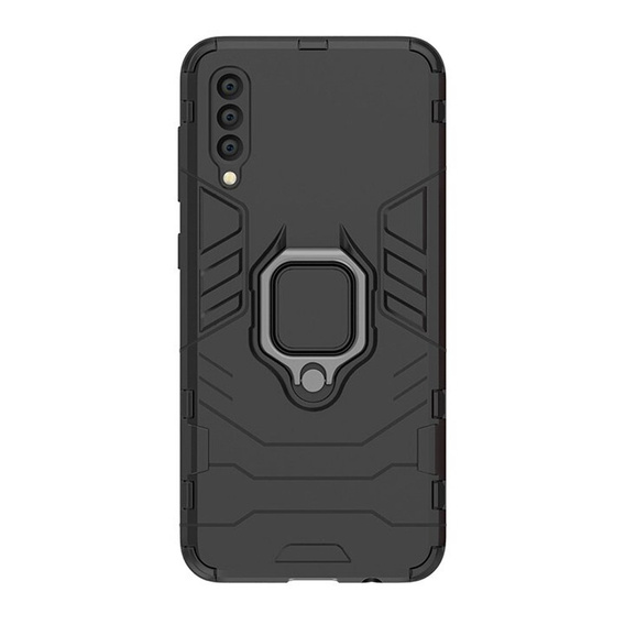 Etui do Samsung Galaxy A50/A50S/A30S, Kickstand Ring, czarne