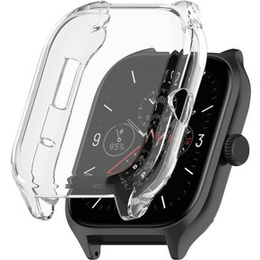 2w1 Etui z osłoną na ekran do Amazfit GTS 4, Przezroczyste