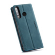 Etui CASEME do Huawei P30 Lite, Leather Wallet Case, niebieskie