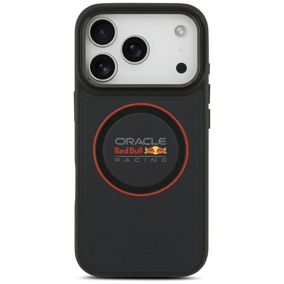 Etui RED BULL do iPhone 17 Pro, Meshed Red Ring, do MagSafe, granatowe