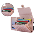 Etui skórzane Card Slots do Samsung Galaxy Z Flip7, różowe złoto