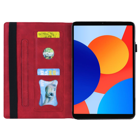 Etui do Xiaomi Redmi Pad SE 8.7", Classic, z miejscem na rysik, czerwone