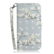 Etui Wallet do Motorola Moto G9 Play/E7 Plus, Flower Branch