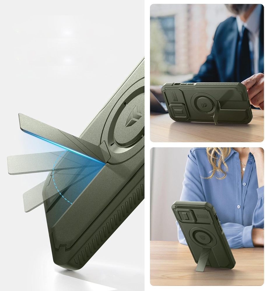 Etui Dexnor zielone – aluminiowa podstawka do oglądania w poziomie