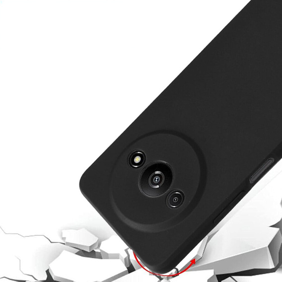Etui cienkie do Xiaomi Redmi A3, Slim, czarne