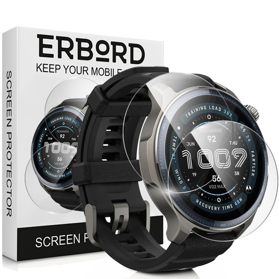 2x Szkło Hartowane ERBORD do Amazfit Balance 2, Szybka