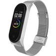 Pasek Bransoleta Milanese do Xiaomi Mi Band 3 / Mi Band 4, Srebrny
