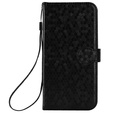 Etui z klapką do Xiaomi Poco F7 Wallet Rhombus - czarne