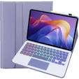 Etui z klawiaturą Bluetooth i touchpadem do Xiaomi Redmi Pad 2 – fioletowe