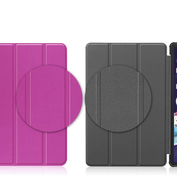 Etui do Lenovo Tab P11 Pro Gen 2 TB132FU TB132XU 11.2", Trójdzielne z miejscem na rysik, Fioletowe