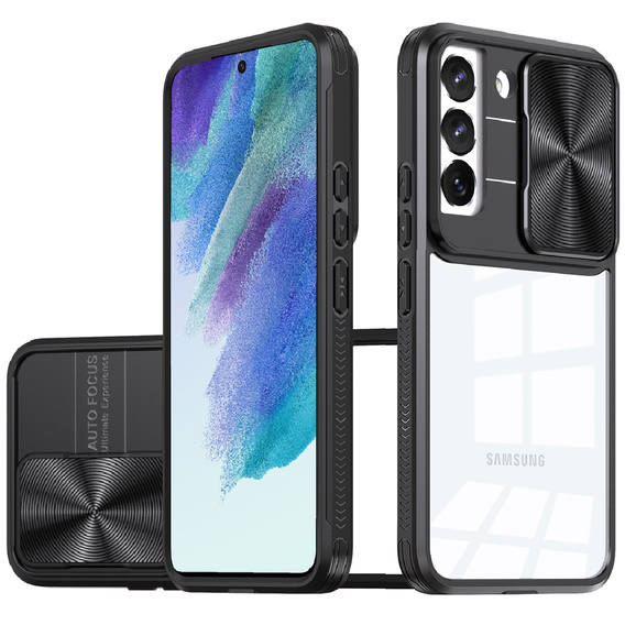 Etui do Samsung Galaxy S21 FE, Slide Camera, czarne
