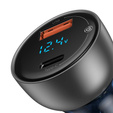Baseus ładowarka samochodowa Particular 65 W USB‑C + USB‑A - Szara