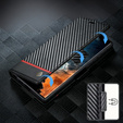 Etui z klapką do Samsung Galaxy S25 Ultra, Carbon LC.IMEEKE, czarne
