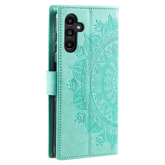 Etui z klapką do Samsung Galaxy A05s 4G, Mandala, zielone