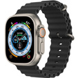 Pasek Silikonowy do Apple Watch 1/2/3/4/5/6/7/8/9/10/11/SE 38/40/41/42mm, Czarny