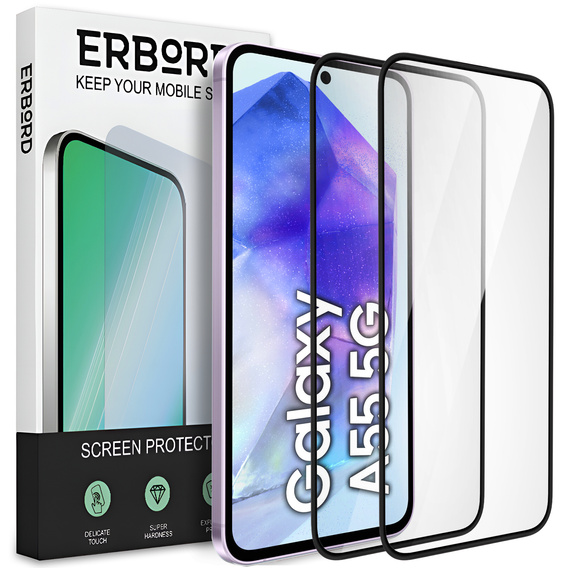 2x Szkło Hybrydowe Ceramic ERBORD do Samsung Galaxy A55 5G