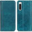 Etui do Sony Xperia 10 V, Wallet Litchi Leather, zielone