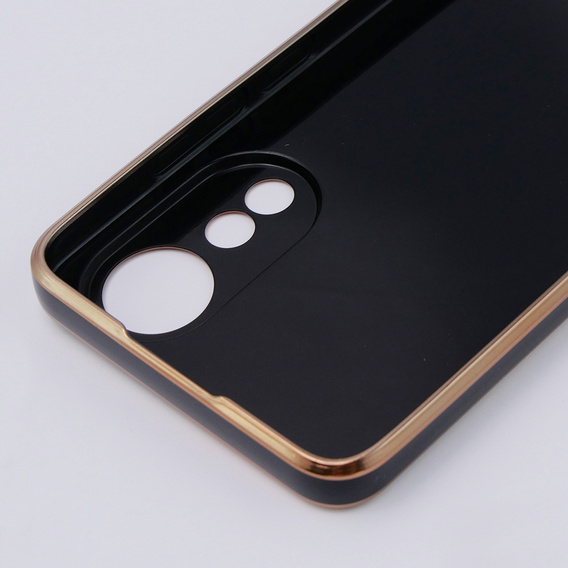 Etui do Oppo A78 4G, Glamour CamShield, czarne