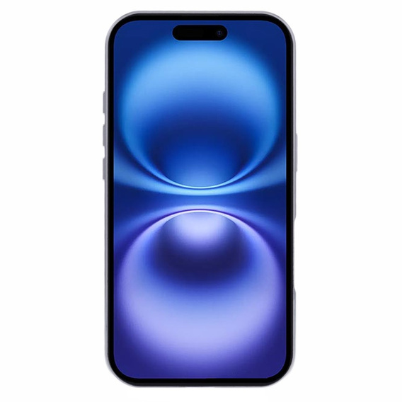 Etui do iPhone 16, Magnetic Dual Glass, srebrne
